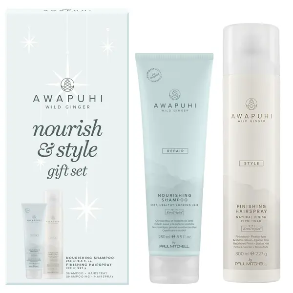 Dárková sada pro regeneraci a fixaci vlasů Paul Mitchell Awapuhi Wild Ginger Nourish a Style Gift Set + dárek zdarma