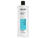 Šampon pro mírně řídnoucí barvené vlasy Nioxin System 3 Scalp + Hair Shampoo - 1000 ml + dárek zdarma