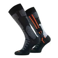 Motorkářské ponožky Comodo MTB1 Black Orange 39-42