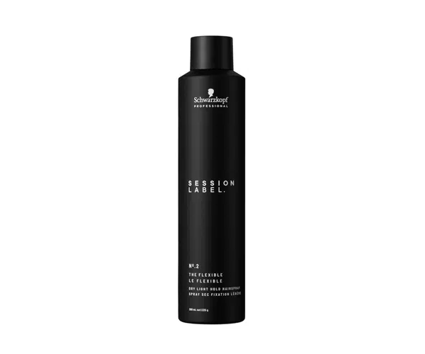 Suchý lehce fixační vlasový sprej Schwarzkopf Professional Session Label The Flexible - 300 ml (2770379) + dárek zdarma