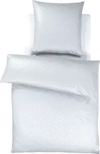 Joop! Sada povlečení CORNFLOWER 70 x 90 cm a 155 x 220 cm, stříbrná