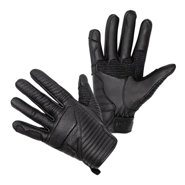 Kožené moto rukavice W-TEC Brillanta černá XL