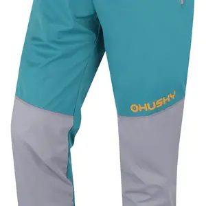 Husky Kala M M, grey/mint Pánské softshellové kalhoty
