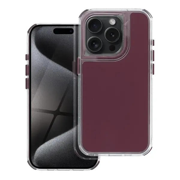 Zadní kryt MATRIX Case pro Apple iPhone 16 Pro, nachová