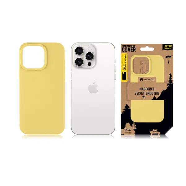 Zadní kryt Tactical MagForce Velvet Smoothie pro Apple iPhone 15 Pro Max, banana
