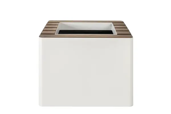 Samozavlažovací květináč WOODGREEN, více variant - Hobby Flower Barva: bílá/tmavé dřevo