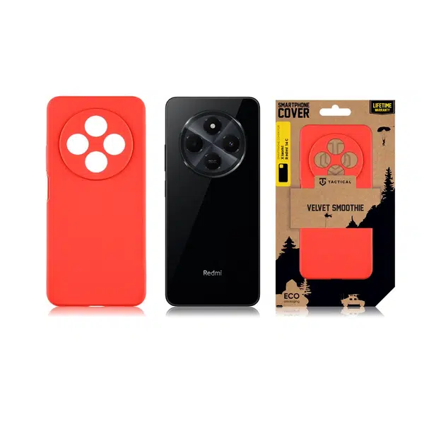 Zadní kryt Tactical Velvet Smoothie pro Xiaomi Redmi 14C 4G/Poco C75, chilli