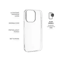 Ultratenké silikonové pouzdro FIXED Skin pro Apple iPhone 16e, transparentní