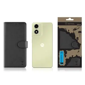 Flipové pouzdro Tactical Field Notes pro Motorola Moto E14, černá