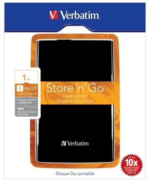 VERBATIM Store´n´ Go 2,5" 1TB USB 3.0 černý