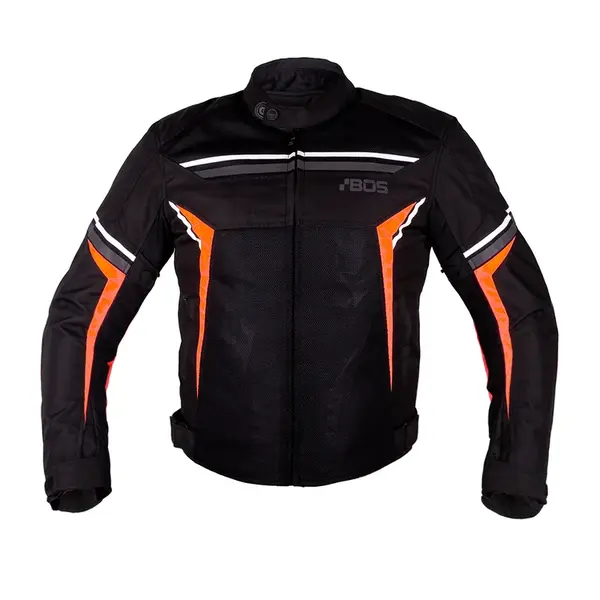 Pánská moto bunda BOS Laganas Black/Orange S