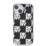 Zadní kryt KNY PC/TPU Checkered Pattern pro Apple iPhone 15, černá