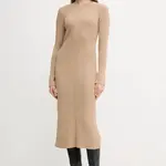 Bavlněné šaty Barbour ANASTASIA zelená barva, maxi, LDR0936