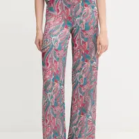 Kalhoty Hoss Intropia dámské, modrá barva, high waist, 6542825