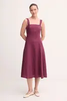 Lněné šaty United Colors of Benetton