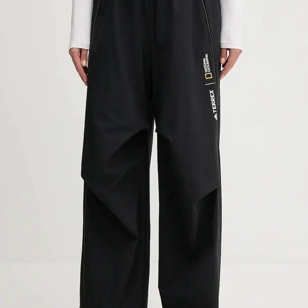 Outdoorové kalhoty adidas TERREX dámské, černá barva, JD5847