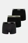 Boxerky BOSS Trunk 3P Power 3-pack pánské, černá barva, 50531684