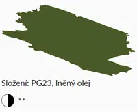 Olejová barva Umton 20ml – 0071 Zem zelená česká