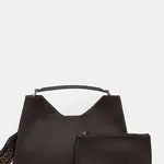 Kožená kabelka Gianni Chiarini šedá barva