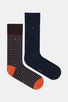 Ponožky Tommy Hilfiger 2-pack tmavomodrá barva, 100001496