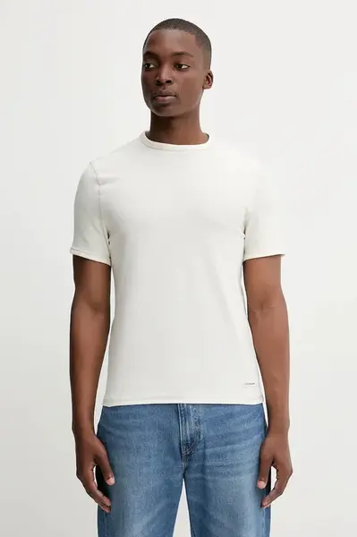 Tričko Guess Jeans pánské, béžová barva, M5YI02 KCXB1