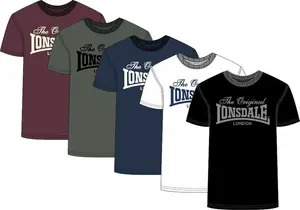Lonsdale Men's t-shirt regular fit five pack