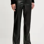 Kalhoty Ermanno Scervino dámské, černá barva, medium waist, 57TP037E5B