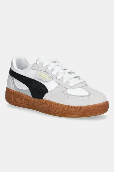 Dětské kožené tenisky Puma Palermo Moda Jr bílá barva, 398855