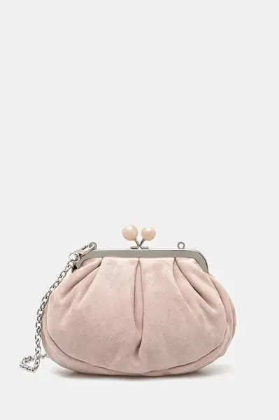 Kožené psaníčko Weekend Max Mara VALOIS růžová barva, 2525516164600