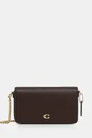 Kožená kabelka Coach Mila hnědá barva, CAO01