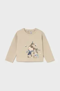 Dětské bavlněné tričko s dlouhým rukávem Mayoral