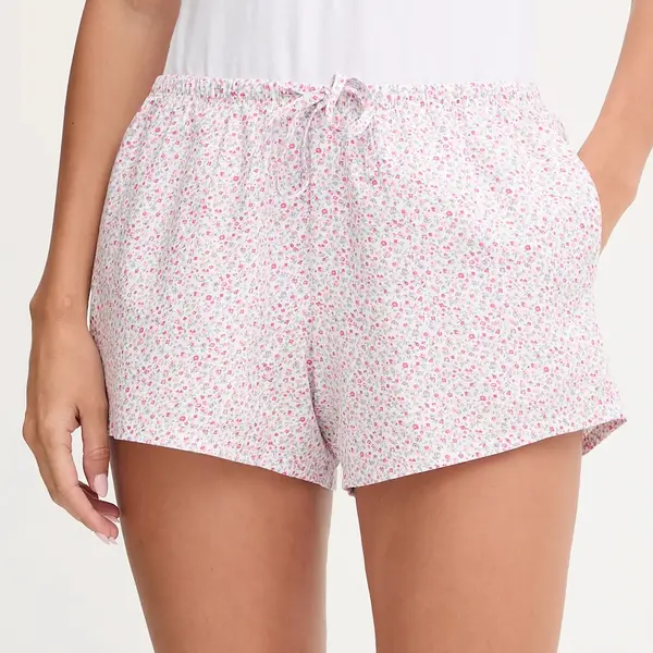 Bavlněné pyžamové šortky Hollister Co. dámské, růžová barva, bavlněné, KI346-5076
