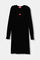 Dívčí šaty Diesel DEBRA DRESS černá barva, mini, přiléhavé, J02454