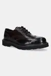 Kožené polobotky Kenzo Ukio Brogue pánské, černá barva, FF65DB114L52.91