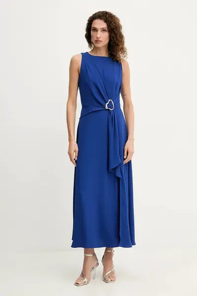 Šaty Morgan modrá barva, maxi, RERTI