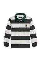 Dětské bavlněné tričko s dlouhým rukávem Polo Ralph Lauren bílá barva, 322980429001