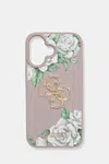 Obal na telefon Guess iPhone 16 fialová barva, GUHCP16SPGROP4MU