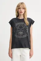 Bavlněné tričko ZADIG&VOLTAIRE dámské, šedá barva, JWTT01275