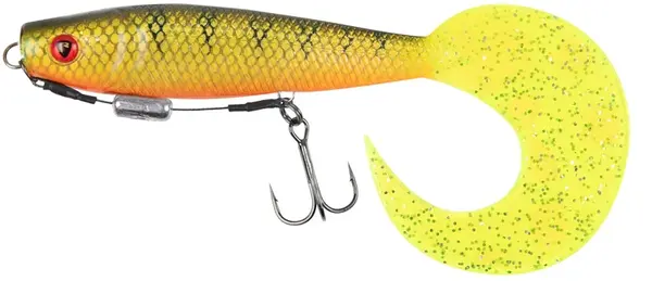 Fox rage gumová nástraha pro grub loaded uv natural perch - 16 cm
