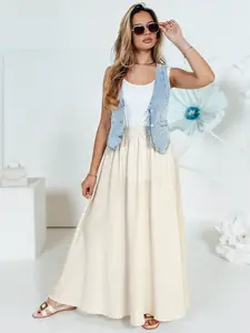 Maxi sukně CISTAL béžová