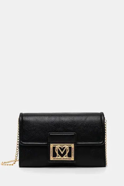 Kabelka Love Moschino černá barva, JC4093PP1NLI0000