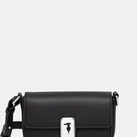 Kožená kabelka Trussardi černá barva, Z601E005978N