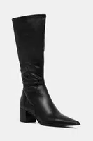 Kozačky Vagabond Shoemakers GISELLE WIDE SHAFT dámské, černá barva, na podpatku, 5754-902-20