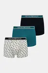 Boxerky Emporio Armani Underwear 3-pack pánské, modrá barva, EM000370 AF10779