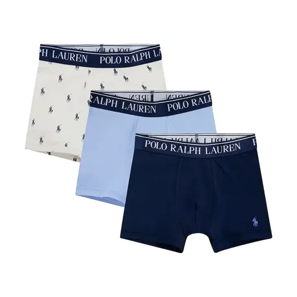 Dětské boxerky Polo Ralph Lauren 3-pack černá barva