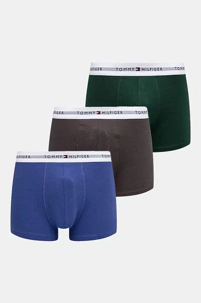 Boxerky Tommy Hilfiger 3-pack pánské, bílá barva, UM0UM02761