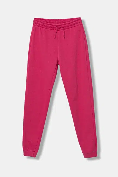 Dětské bavlněné tepláky United Colors of Benetton růžová barva, 3J68CF02H