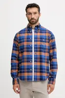 Bavlněná košile Gant pánská, modrá barva, regular, s klasickým límcem, 3250147