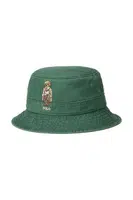 Bavlněný klobouk Polo Ralph Lauren zelená barva, 710979193
