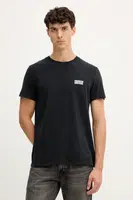 Bavlněné tričko American Vintage pánské, černá barva, MYKO02C